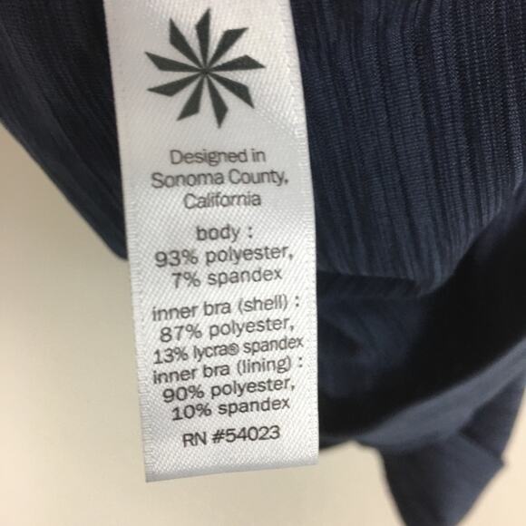 Athleta Navy  Energize Tank With Stripe Bra XXS - Picture 5 of 7